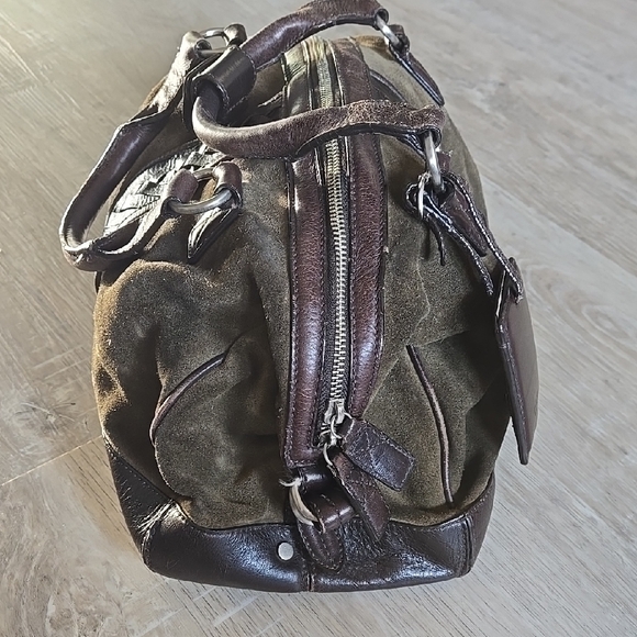 Cole Haan Green and Brown Bag - Picture 2 of 9